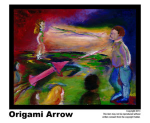Arrow - $95   #67.  Acrylic on Stretched Canvas.  Lisa B. Corfman - 16 x 20 in.