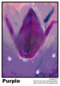 Purple - Gifted   T#2<br>
Tempera<br>
Traditional - 18 x 24 in.