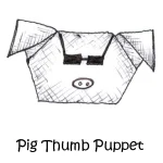 018 Pig - Cool Thumb Puppet