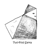 029 Two Fold Santa