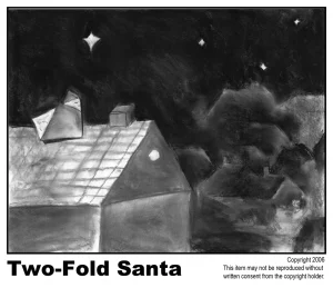 Two Fold Santa