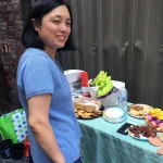 Mei Lin With Food