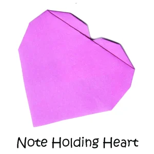 31 Note Holding Heart