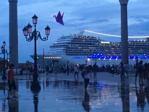 Cruise Ship At San Marcos Square Crane