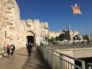 Entering The Old City Crane