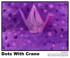 Purple Dots With Crane